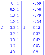 A = Matrix(%id = 150547516), b = Vector[column](%id = 150547580)